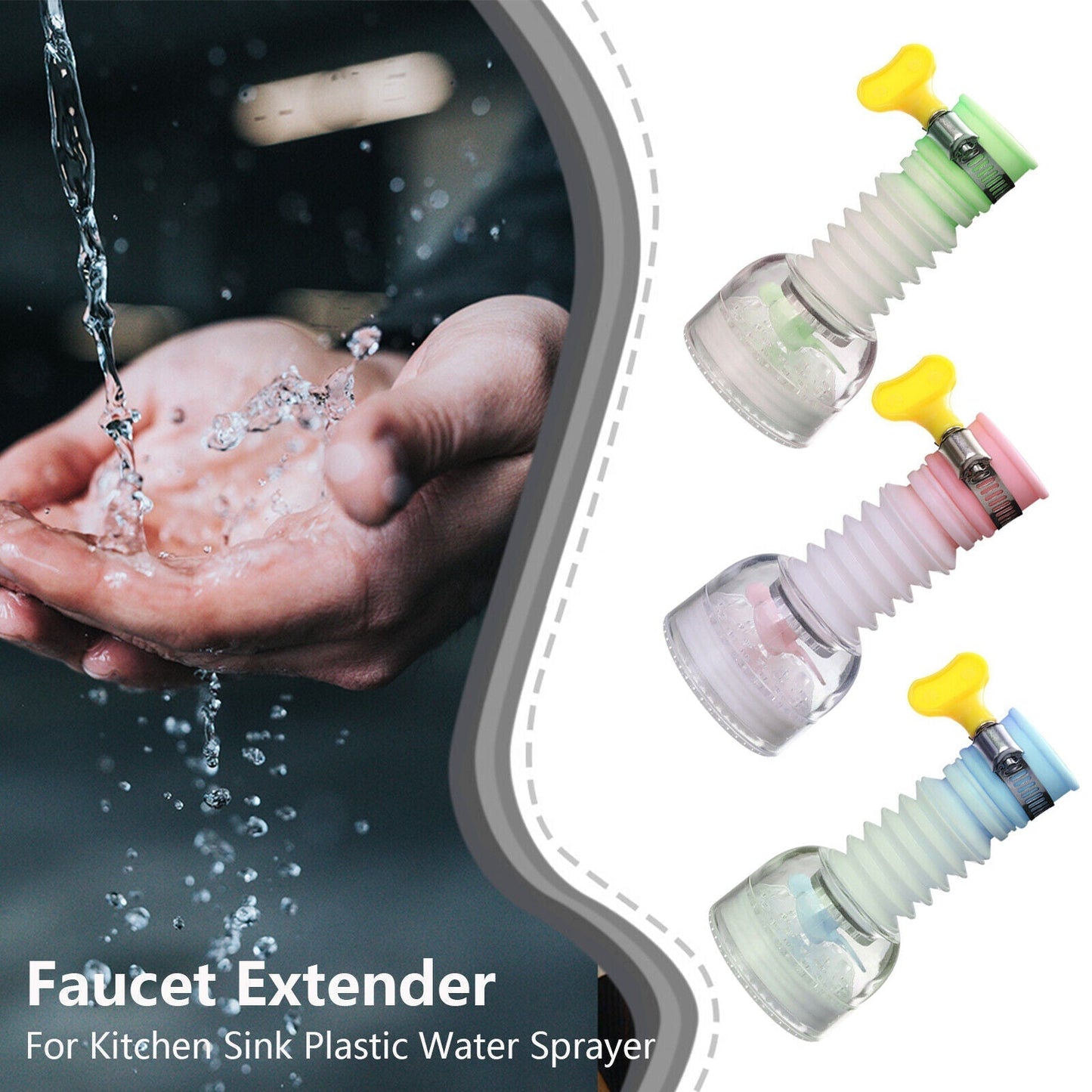 360-rotation kitchen sink faucet extenders